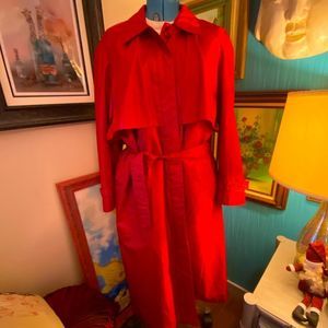 Trench Coat sz10 Removable Liner long Raincoat professional British Mist vintage